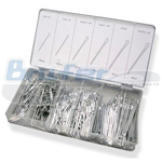 Kit cupillas de 1/16" x 1" a 5/32" x 2-1/2" 555 piezas Kit cupillas de 1/16