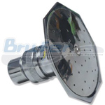 Regadera para ducha metálica hexagonal