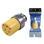 Toma blindada 15 amp con tierra nylon (U443S) Toma blindada 15 amp con tierra nylon (U443S)