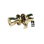 Cerradura de entrada con llave pomo tulip dorada PB Cerradura de entrada con llave pomo tulip dorada PB