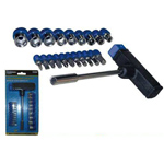 Juego de llaves barra en T de 21 piezas