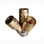 Acoplador rápido de tres vías para pistolas de aire