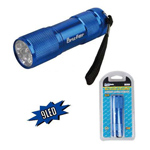 Mini-linterna de aluminio de 09 L.E.D. Mini-linterna de aluminio de 09 L.E.D.