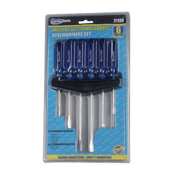 Juego de destornilladores transparentes 6 piezas