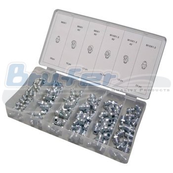 Kit de graseras 110 piezas milimétricas